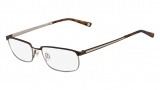 Flexon Vigor Eyeglasses Eyeglasses - 210 Brown / Silver