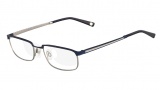 Flexon Vigor Eyeglasses Eyeglasses - 412 Navy / Silver