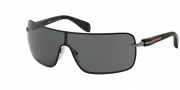 Prada Sport PS 55OS Sunglasses Sunglasses - 7AX1A1 Black / Grey Lenses