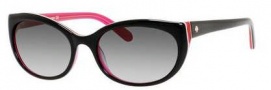 Kate Spade Phyllis/S Sunglasses Sunglasses - 0JUS Black Pink (Y7 Gray Gradient Lens)