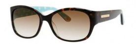 Juicy Couture Juicy 551/S Sunglasses Sunglasses - 0086 Dark Havana Dot (Y6 Brown Gradient Lens)