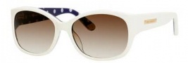 Juicy Couture Juicy 551/S Sunglasses Sunglasses - 0EG8 Ivory Polka Dot (Y6 Brown Gradient Lens)