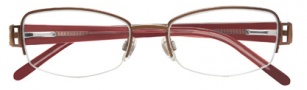 Ellen Tracy Constanta Eyeglasses Eyeglasses - Brown / Red Temples