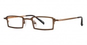 Ogi Kids KM-1 Eyeglasses Eyeglasses - 613 Dark Brown / Burnt Orange