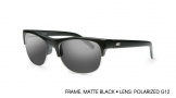 Kaenon Bluesmaster Sunglasses Sunglasses - Matte Black / Polarized G12