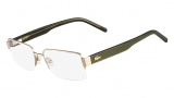 Lacoste L2164 Eyeglasses Eyeglasses - 714 Gold / Khaki Temple