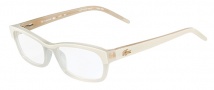 Lacoste L2638 Eyeglasses Eyeglasses - 264 Cream / Crystal