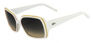 Lacoste L623S Sunglasses Sunglasses - 106 White / Yellow