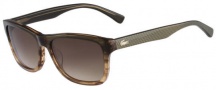 Lacoste L709S Sunglasses Sunglasses - 315 Green Temple / Brown Gradient Front