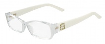 Fendi F966R Eyeglasses Eyeglasses - 971 Crystal / White