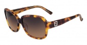 Fendi FS 5232R Sunglasses Sunglasses - 215 Light Havana