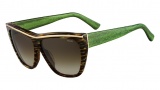 Fendi FS 5284 Sunglasses Sunglasses - 210 Striped Brown / Gold / Green