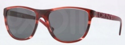DKNY DY4103 Sunglasses Sunglasses - 358187 Spotted Bordeaux / Grey