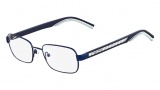 Nautica N6371 Eyeglasses Eyeglasses - 730 Dark Navy / Light Blue