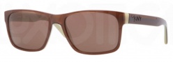 DKNY DY4098 Sunglasses Sunglasses - 339073 Brown Beige / Brown