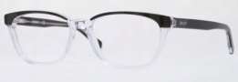 DKNY DY4636 Eyeglasses Eyeglasses - 3131 Black Top on Transparent