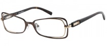 Guess by Marciano GM125 Eyeglasses Eyeglasses - BRNGLD: Satin Brown