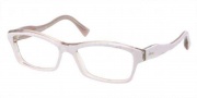 Miu Miu MU 02IV Eyeglasses Eyeglasses - HAF1O1 White / Light Brown