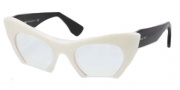 Miu Miu MU 04MV Eyeglasses Eyeglasses - 7S31O1 Ivory / Black