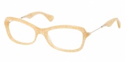 Miu Miu MU 06LV Eyeglasses Eyeglasses - KAS1O1 Yellow Glitter