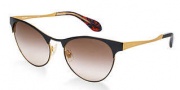 Miu Miu MU 50OS Sunglasses Sunglasses - LAX0A6 Gold / Black / Brown Gradient Lens