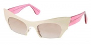 Miu Miu MU 53OS Sunglasses Sunglasses - QE91K2 Pale Gold / Pink / Pink Gradient Mirror Gold Lens