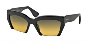 Miu Miu MU 11OS Sunglasses Sunglasses - 1AB1F2 Black / Green Gradient