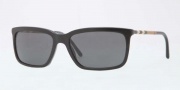 Burberry BE4137 Sunglasses Sunglasses - 300187 Shiny Black / Gray