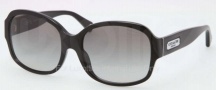 Coach HC8041 Sunglasses Carla Sunglasses - 500211 Black / Gray Gradient