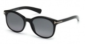 Tom Ford FT0298 Sunglasses Sunglasses - 01B Shiny Black / Gradient Smoke