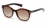 Tom Ford FT0298 Sunglasses Sunglasses - 52F Dark Havana / Gradient Brown