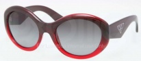 Prada PR 30PS Sunglasses Sunglasses - MAX5W1 Bordeaux Gradient / Polarized Gray Gradient