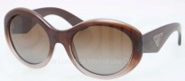 Prada PR 30PS Sunglasses Sunglasses - PDM6E1 Brown Gradient Gray / Polarized Brown Gradient