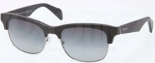 Prada PR 11PS Sunglasses Sunglasses - 1BO5W1 Matte Black / Polarized Gray Gradient