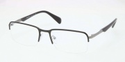 Prada PR 59QV Eyeglasses Eyeglasses - FAR101 Top Black Gunmetal