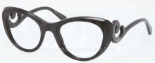 Prada PR 06QV Eyeglasses Eyeglasses - 1AB101 Black