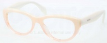 Prada PR 01QV Eyeglasses Eyeglasses - QFK101 Ivory Gradient Pink