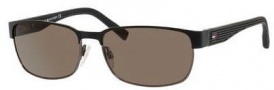 Tommy Hilfiger T_hilfiger 1162/S Sunglasses Sunglasses - 0V4K Dark Ruthenium / Matte Black / Brown Lens