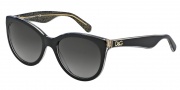 Dolce & Gabbana DG4192 Sunglasses Sunglasses - 27378G Top Black / Glitter Gold / Gray Gradient Lens