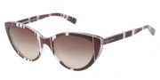 Dolce & Gabbana DG4181P Sunglasses Sunglasses - 272113 Stripes Brown / Black / White / Brown Gradient Lens