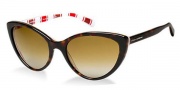 Dolce & Gabbana DG4181P Sunglasses Sunglasses - 2718T5 Top Havana on Stripes / Polarized Brown Gradient Lens