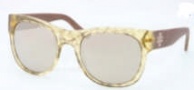 Tory Burch TY9026 Sunglasses Sunglasses - 12165A Light Brown / Gold Mirror