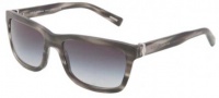 Dolce & Gabbana DG4161 Sunglasses Sunglasses - 25968G Matte Striped Grey / Grey Gradient Lens