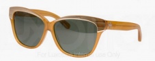 Tory Burch TY7046 Sunglasses Sunglasses - 110871 Dark Honey / Green Solid