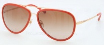 Tory Burch TY6025 Sunglasses Sunglasses - 204/13 Gold Orange / Brown Gradient