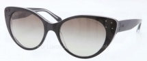 Ralph Lauren RL8110 Sunglasses Sunglasses - 54488E Black White / Gradient Green