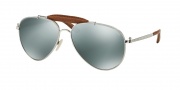 Ralph Lauren RL7045KQ Sunglasses Sunglasses - 926340 Gold Plated Palladium / Green Mirror Silver