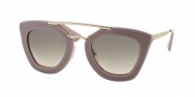 Prada PR 09QS Sunglasses Sunglasses - TKP4K0 Opal Pink/Matte Pink / Pink Gradient Grey