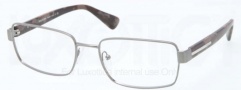 Prada PR 60QV Eyeglasses Eyeglasses - LAl101 Matte Brushed Gunmetal