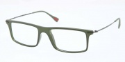 Prada Sport PS 03EV Eyeglasses Eyeglasses - ROS101 Military Green Demi Shiny